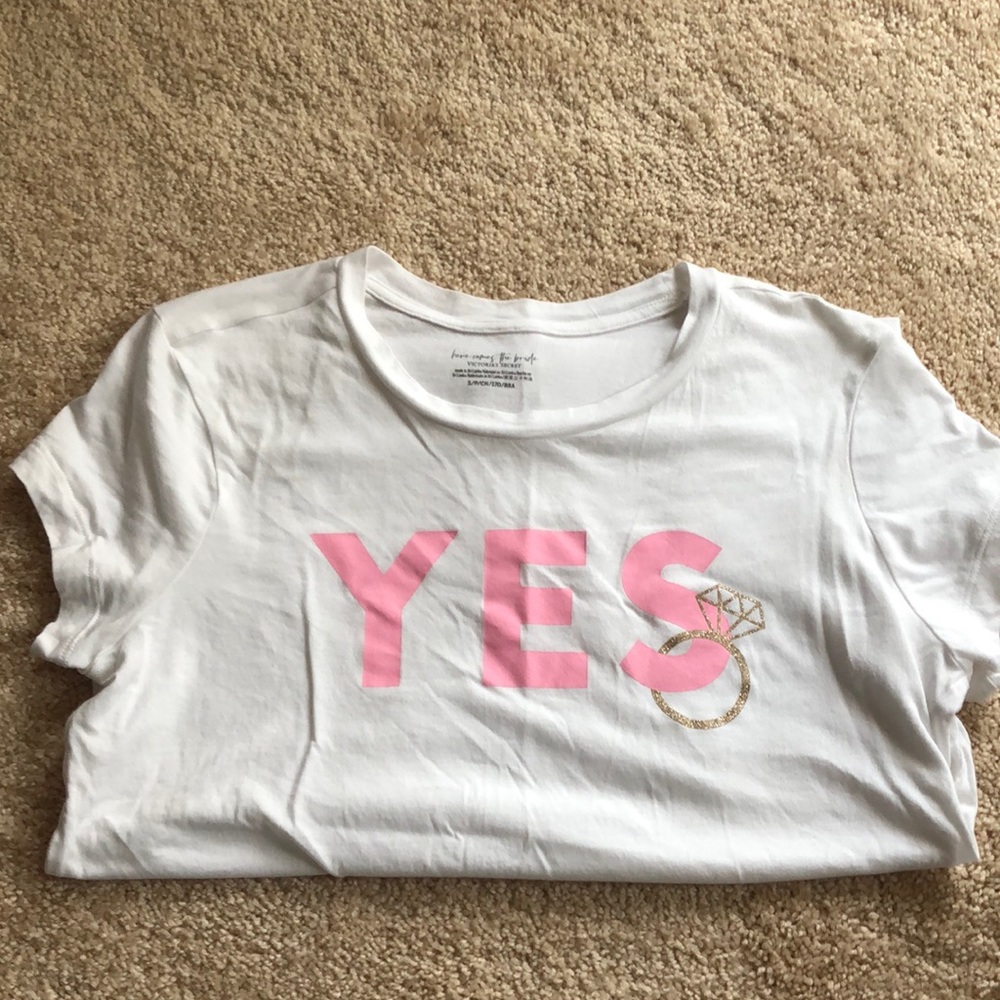 YES Victoria secret bridal tee